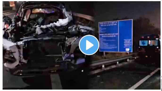 hocking-video-couple-dies-2-children-injured-as-car-collides-with-truck-on-ahmedabad-vadodara-expressway